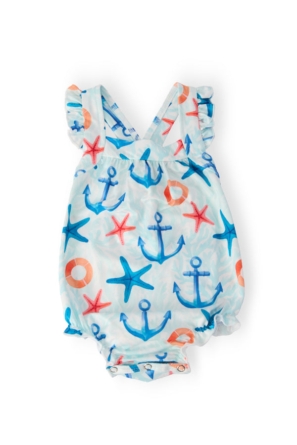 anchors-away-ruffle-cross-back-romper-Mila&Rose-Sophia's StyleRuffle Cross Back Romper-1