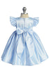 Baby Girls Satin Special Occasion Dress with Removable Rhinestone Bow, 6-24 Months