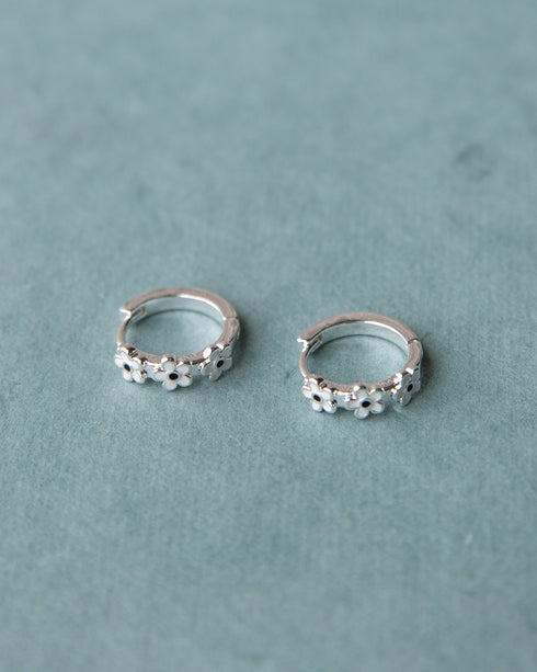 silver-in-bloom-huggie-hoop-downeast-sophias-style-2