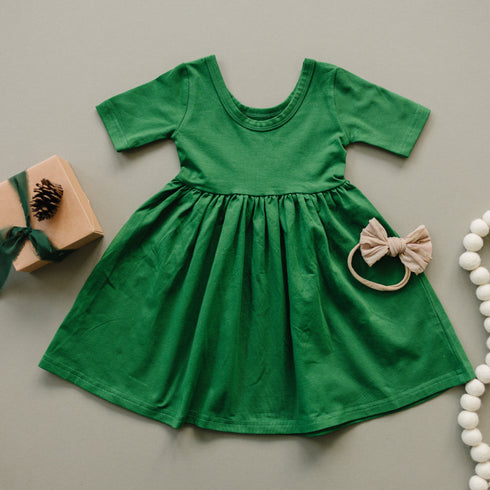 organic-cotton-twirl-dress-red-or-green Little Joy Co - Sophia's Style-3