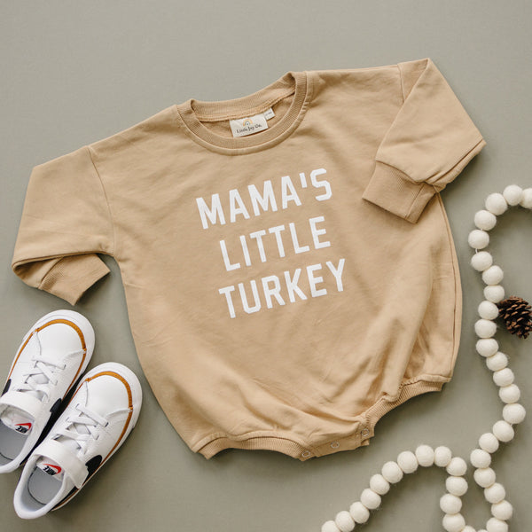 mamas-little-turkey-sweatshirt-romper-more-colors Sophia's Style-1