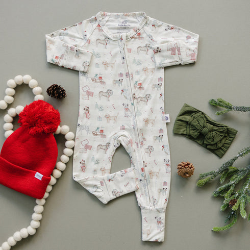santa-paws-bamboo-zippy-romper Little Joy Co - Sophia's Style-6