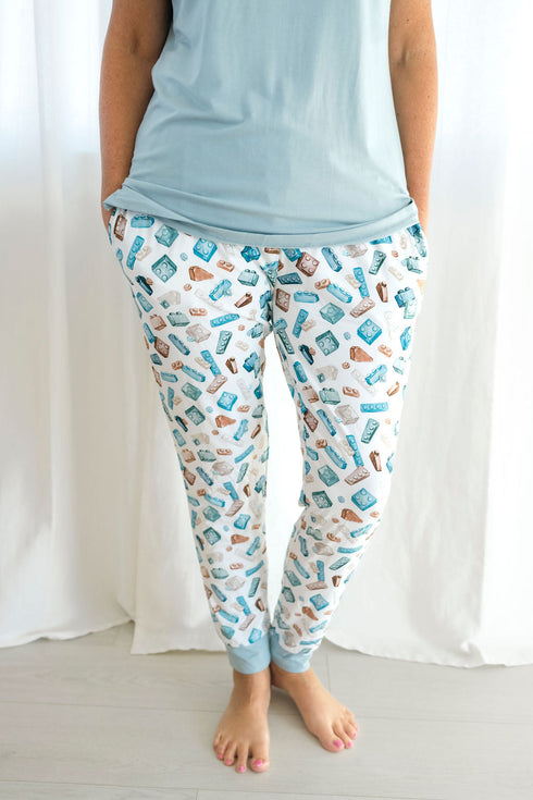 block-party-blue-womens-jogger-pants Big Dreams Little Jammie Session Sophia's Style-1