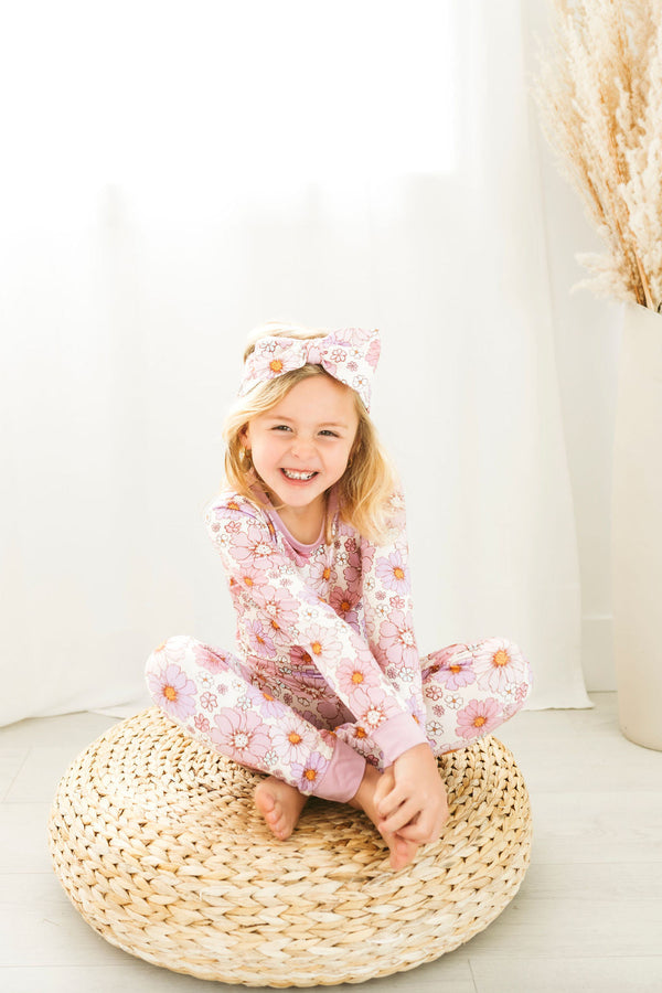 powerful-in-pink-flower-long-sleeve-pjs Big Dreams Little Jammie Session Sophia's Style-1