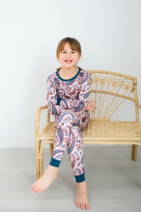 pretty-in-paisley-long-sleeve-pjs Big Dreams Little Jammie Session Sophia's Style-3