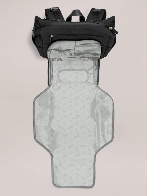 Modern Backpack Diaper Bag - Black