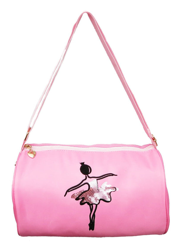 Girls Pink Sequins Ballet Girl Duffel - SophiasStyle.com