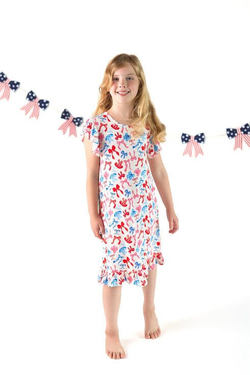 red-white-blue-nightgown-patriotic-bows-girls-bamboo-nightgown Boosh Baby - Sophia's Style-6