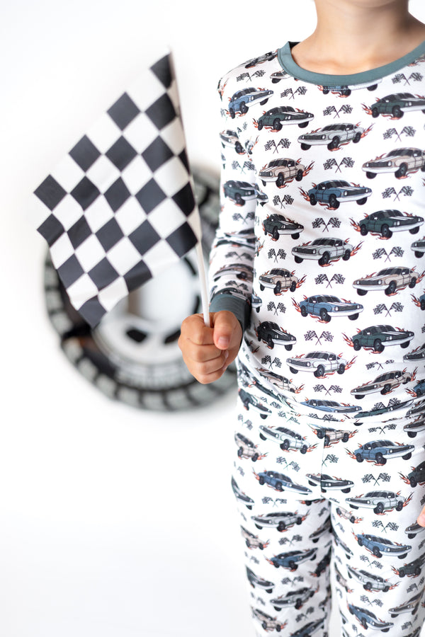 blazin-cars-two-piece-pajama-set Boosh Baby - Sophia's Style-1