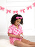 girls-baseball-bow-print-pajama-set-short-sleeve-pink-sophias-style-3