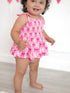 baby-girl-pink-baseball-bow-print-romper-summer-outfit-Sophia's Style-5