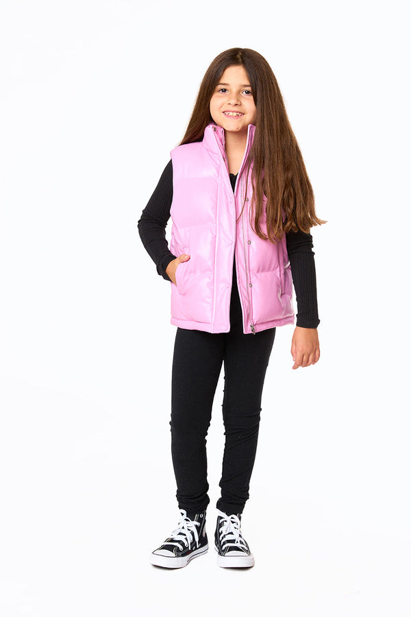 mini-helen-puffer-vest-bubble-gum Buddy Love - Sophia's Style-Mini Helen Puffer Vest - Bubble Gum-Pink-3-1