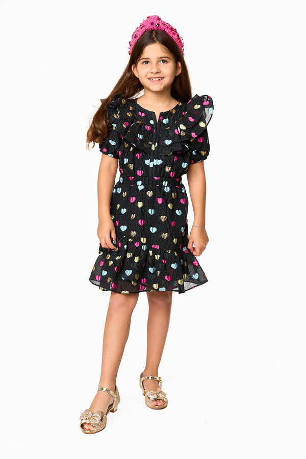 mini-norma-girls-dress-nobodys-darling Buddy Love - Sophia's Style-Mini Norma Girls Dress - Nobodys Darling-Black-3-1