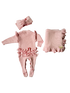Baby Rib Ruffle Bundle - Powder Pink