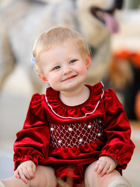 christmas-velvet-smocked-baby-bubble-romper-with-pearl-detail-sophias-styleRomper-1
