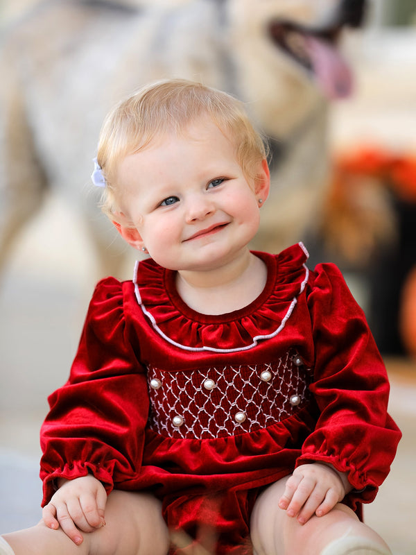 christmas-velvet-smocked-baby-bubble-romper-with-pearl-detail-sophias-styleRomper-1