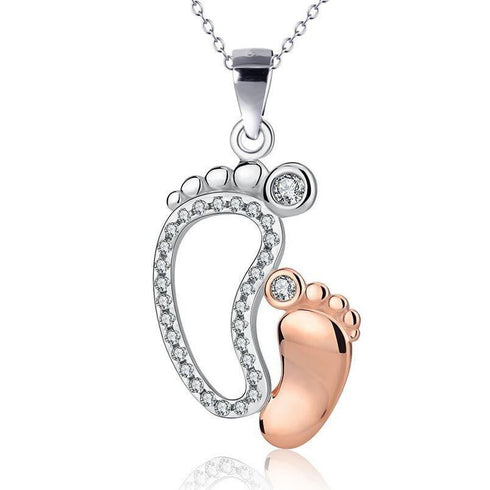baby-feet-necklace-with-cubic-zirconia-Sophia's StyleNecklaces-1