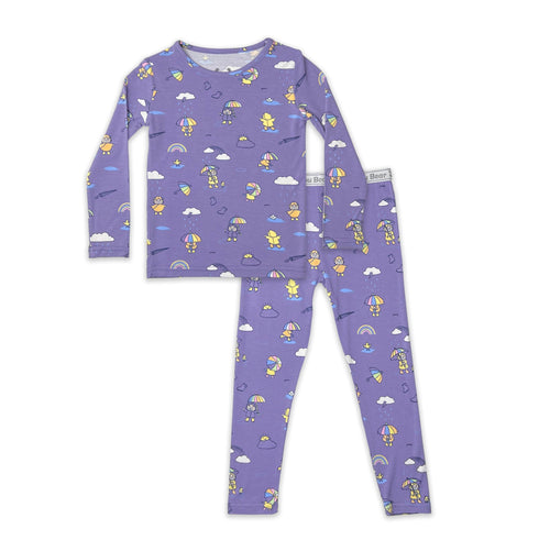 rainbow-bear-bamboo-kids-pajamas-bellabu-bear - Sophia's Style -3