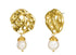baroque-pearl-drop-earrings-with-hammered-earrings-Sophia's Style-5