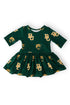 baylor-green-bear-3-4-sleeve-twirl-bodysuit-Sophia's StyleTwirl Bodysuit - 3/4 Sleeve-1