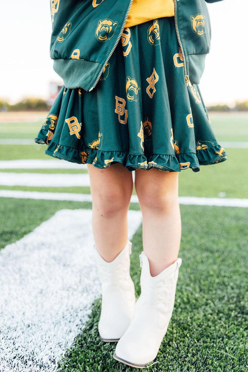 baylor-green-bear-ruffle-twirl-skort-Sophia's StyleRuffle Twirl Skort-1
