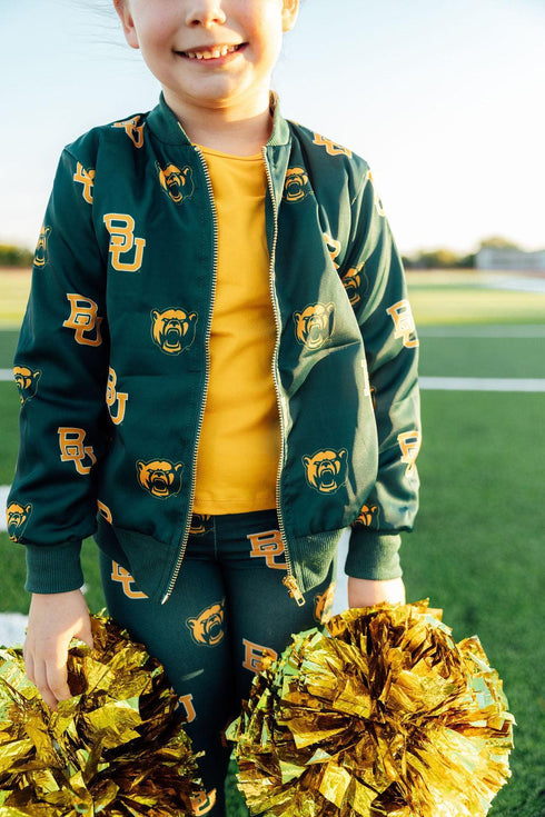 baylor-green-bear-satin-jacket-Sophia's StyleSatin Jacket-1