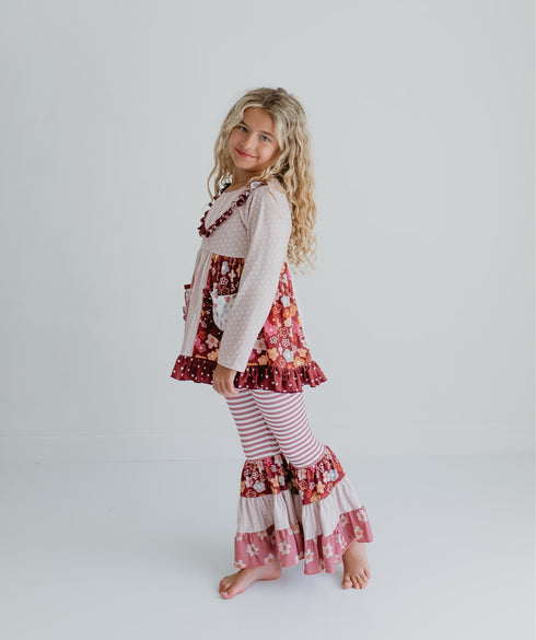 beige-floral-bell-bottom-pant-set-adorable-sweetness-sophias-style-3
