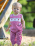red-plaid-smocked-church-christ-bishop-christening-baby-boys-romper Rylee Faith Designs - Sophia's StyleRomper-1