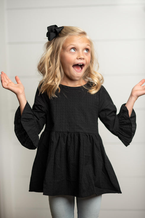 black-ruffle-shirt-adorable-sweetness-sophias-styleTops-1