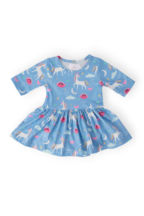 blue-moon-3-4-sleeve-twirl-bodysuit-Mila&Rose-Sophia's StyleTwirl Bodysuit - 3/4 Sleeve-1