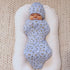 milk-cookies-blue-bamboo-swaddle-beanie-set-bellabu-bear - Sophia's Style -1