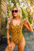 bondi-one-piece-swimsuit-snake-charmer Buddy Love - Sophia's Style-Bondi One-Piece Swimsuit - Snake Charmer-Yellow-S-1