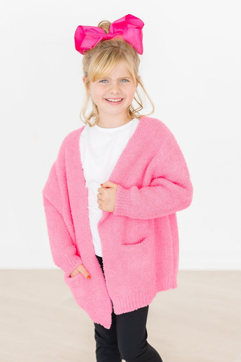 bright-pink-cozy-cardigan Mila & Rose - Sophia's StyleCozy Cardigan-1