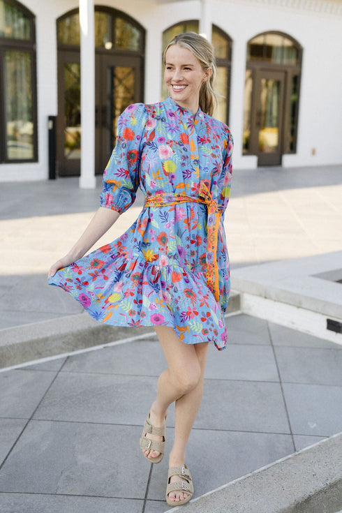 hazel-dress-blue-botanical Briton Court - Sophia's StyleDress-1