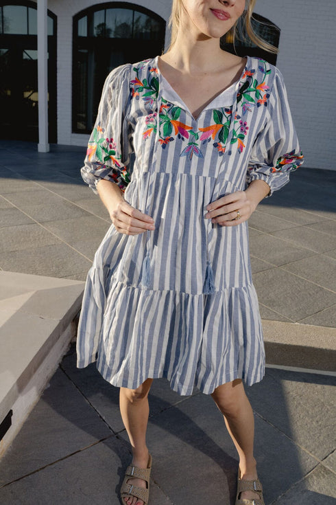 paula-mini-dress-striped Briton Court - Sophia's Style-3