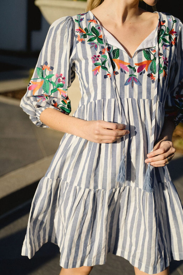 paula-mini-dress-striped Briton Court - Sophia's StyleWomen's Dresses-1