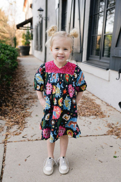 girls-alice-dress-black-cosmic-final-sale Briton Court - Sophia's StyleDresses-1