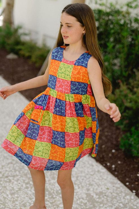 girls-collins-sequin-pocket-dress-gingham-floral Briton Court - Sophia's Style-3