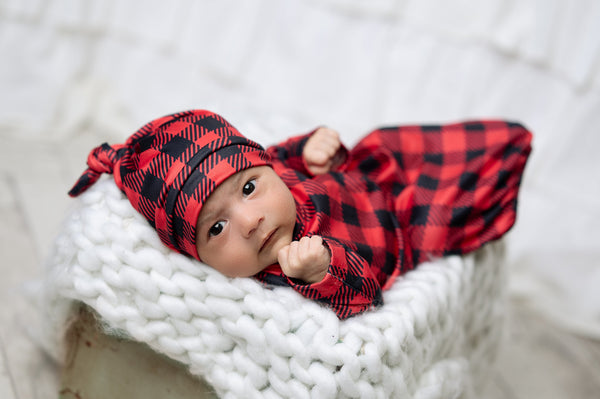buffalo-check-baby-gown-adorable-sweetness-sophias-styleBaby Sets-1