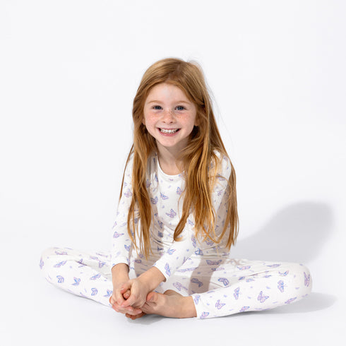 butterfly-bamboo-kids-pajamas-bellabu-bear - Sophia's Style -4