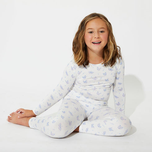 butterfly-bamboo-kids-pajamas-bellabu-bear - Sophia's Style -7