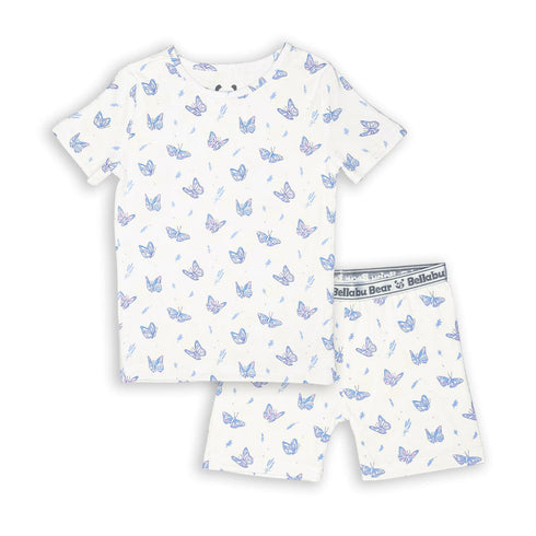 butterfly-bamboo-kids-pajama-short-set-bellabu-bear - Sophia's Style -4