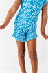 blue-base-flowers-ruffle-short-set-little-pajama-co - Sophia's Style -3