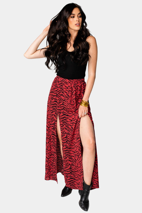 bridget-maxi-skirt-tigers-blood Buddy Love - Sophia's Style--Red-M-3