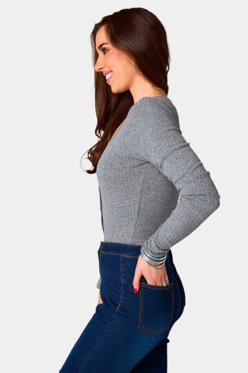 holly-long-sleeve-button-up-bodysuit-grey Buddy Love - Sophia's Style--Gray-L-4