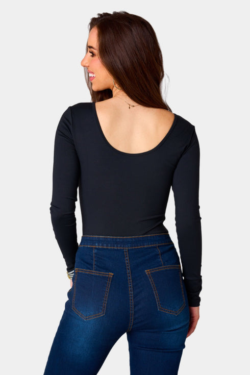 benny-long-sleeve-scoop-neck-bodysuit-panther Buddy Love - Sophia's Style--Black-L-4