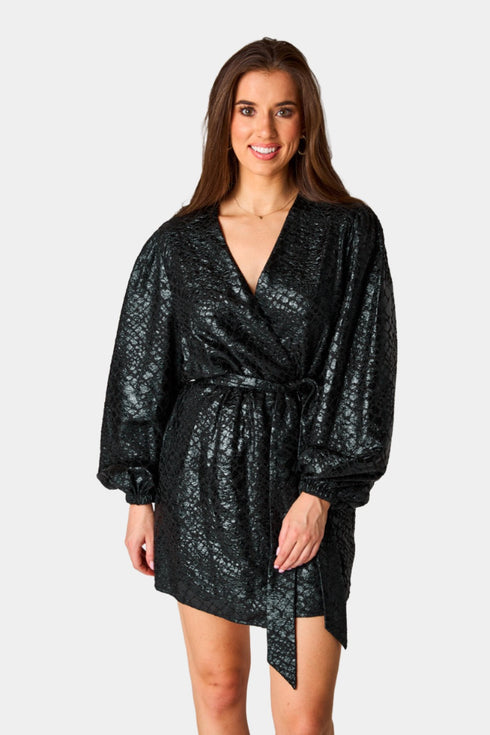 adeline-short-wrap-dress-private-jet Buddy Love - Sophia's Style--Black-S-2