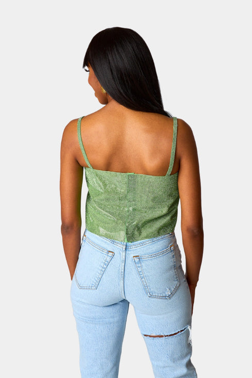 girly-girl-rhinestone-crop-top-emerald Buddy Love - Sophia's Style----5