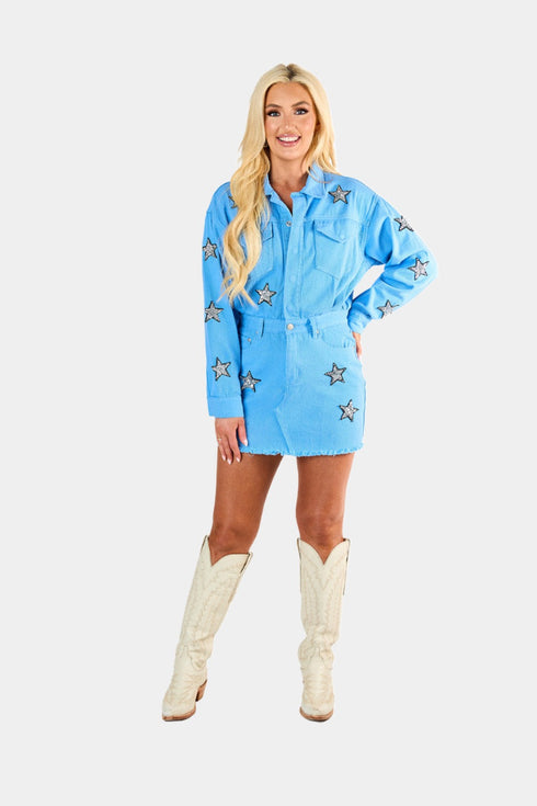 raelynn-denim-mini-dress-sky Buddy Love - Sophia's Style--Raelynn Sky-S-2