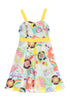 Girls Summer Breeze Print Pin-Up Style Cotton Dress with Pockets, Sizes 2-14